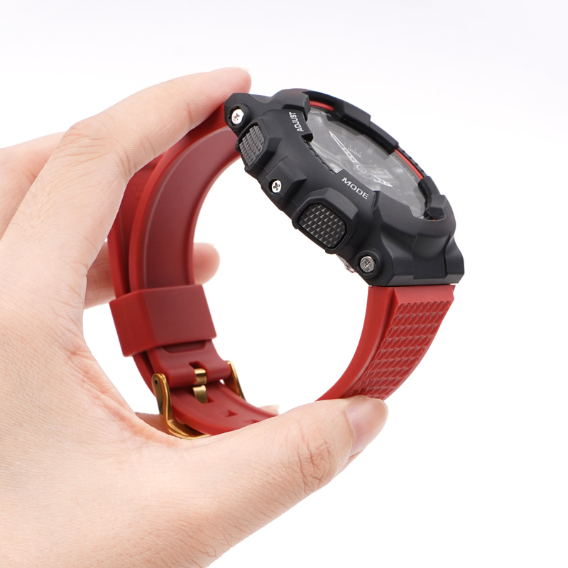 Купити Ремінець Casio accessories для G-Shock GA-100/110 полімерний червоний (SKU 1051-1090)
