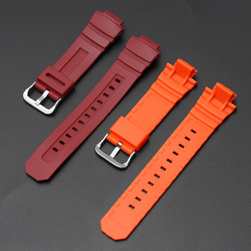 Купити Ремінець для Casio G-Shock G-7700 Red SI (1051-1206) червоний полімерний, сумісний з AW-590/591