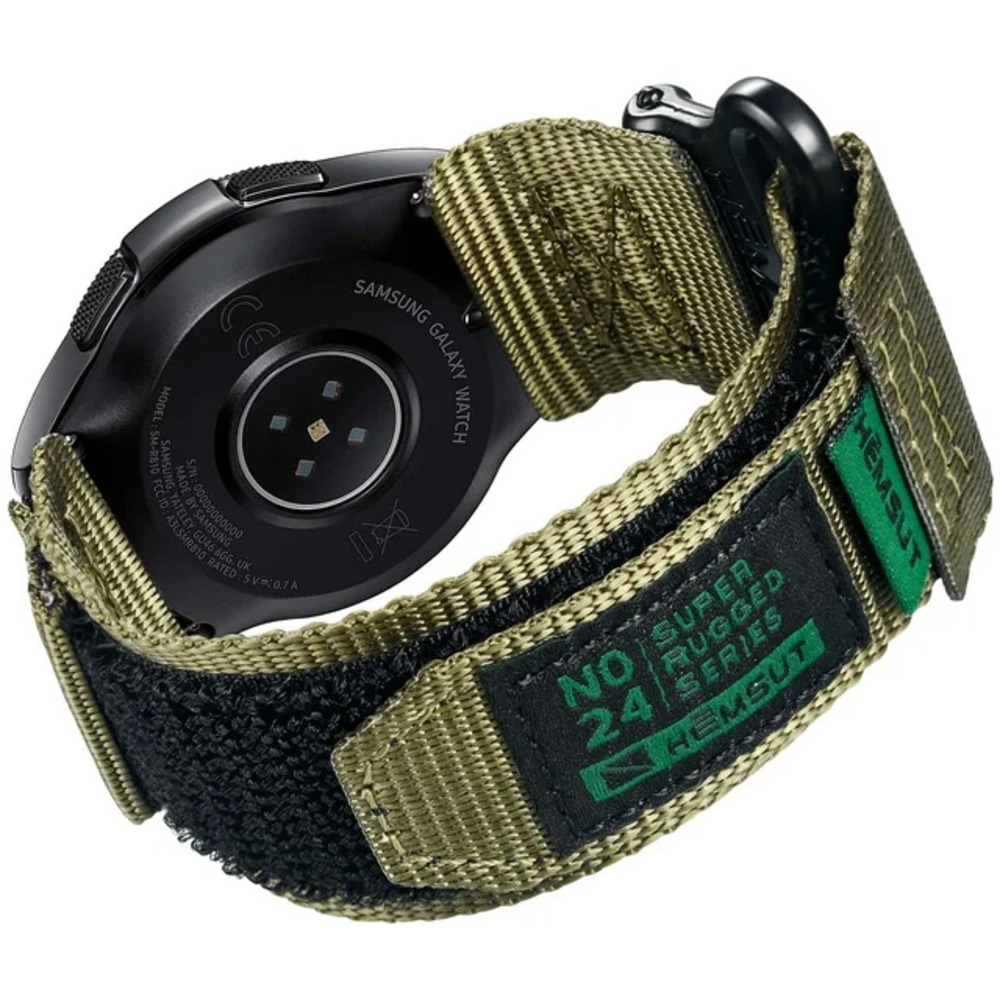 Ремінець Hemsut HGA121 Super Strong Nylon Green 20mm нейлоновий зелений для годинників