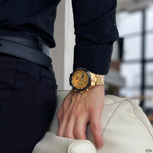 Купити Winner 8067 Gold-Black-Gold Red Cristal