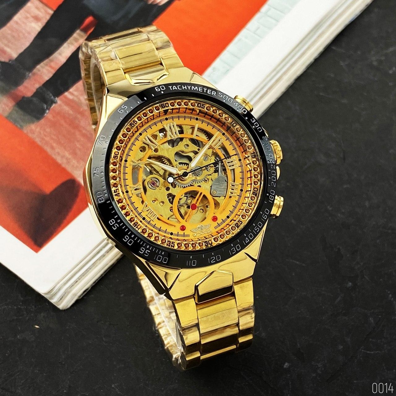 Купити Winner 8067 Gold-Black-Gold Red Cristal