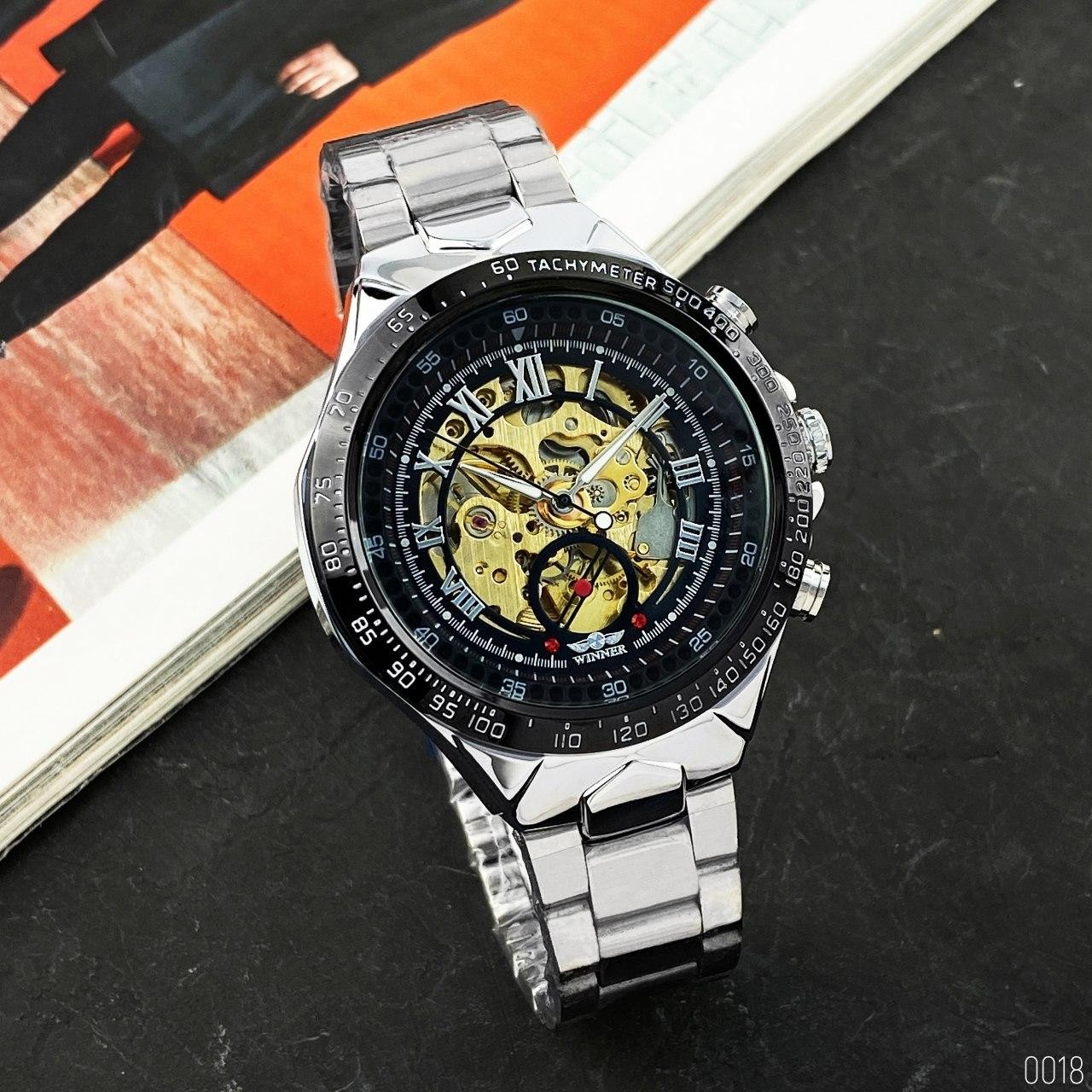 Купити Winner 8067 Silver-Black-Gold Red