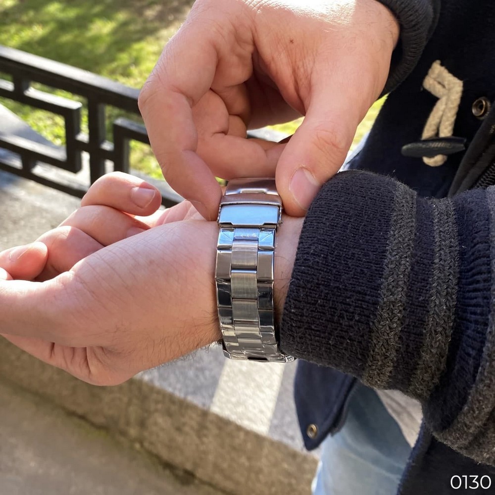 Купити Чоловічий механічний годинник Forsining 6917 Silver-White з автопідзаводом та календарем