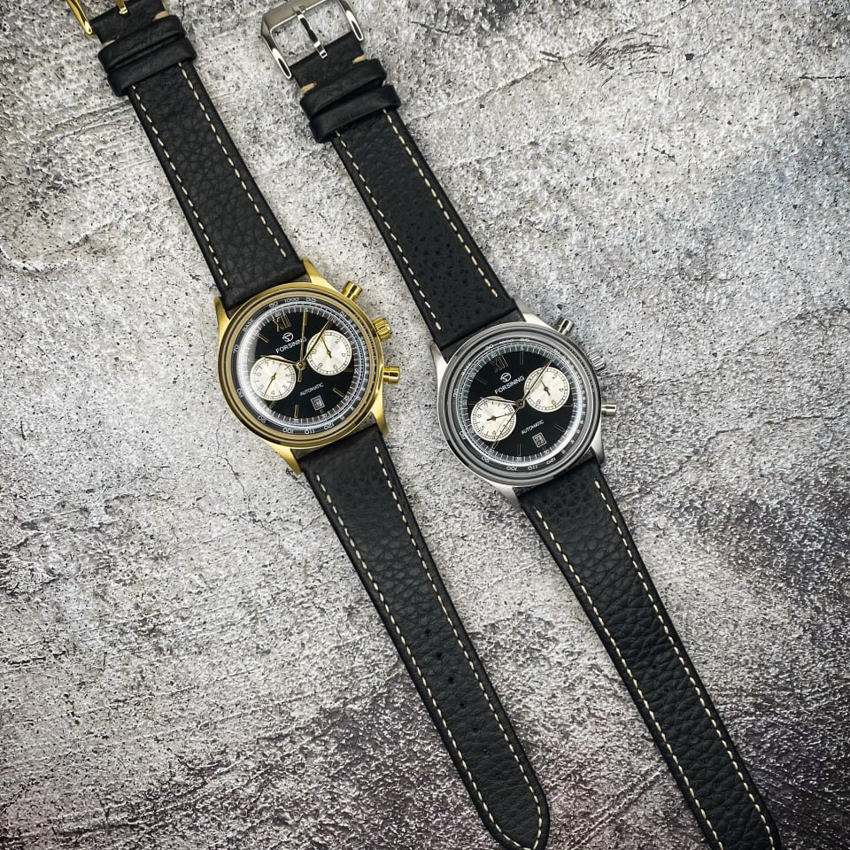 Купити Чоловічий механічний годинник Forsining 6921 Gold-Black з автопідзаводом та люмінесцентним підсвічуванням