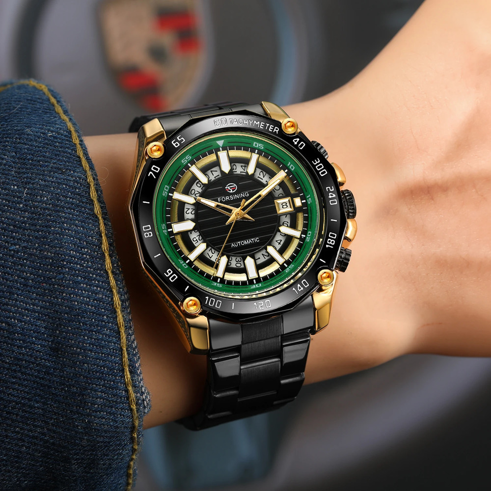 Купити Forsining 8279 Black-Green