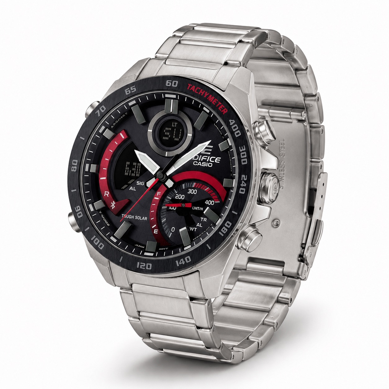 Купити Чоловічий годинник Casio Edifice ECB-900DB-1A зі сталевим браслетом та Bluetooth