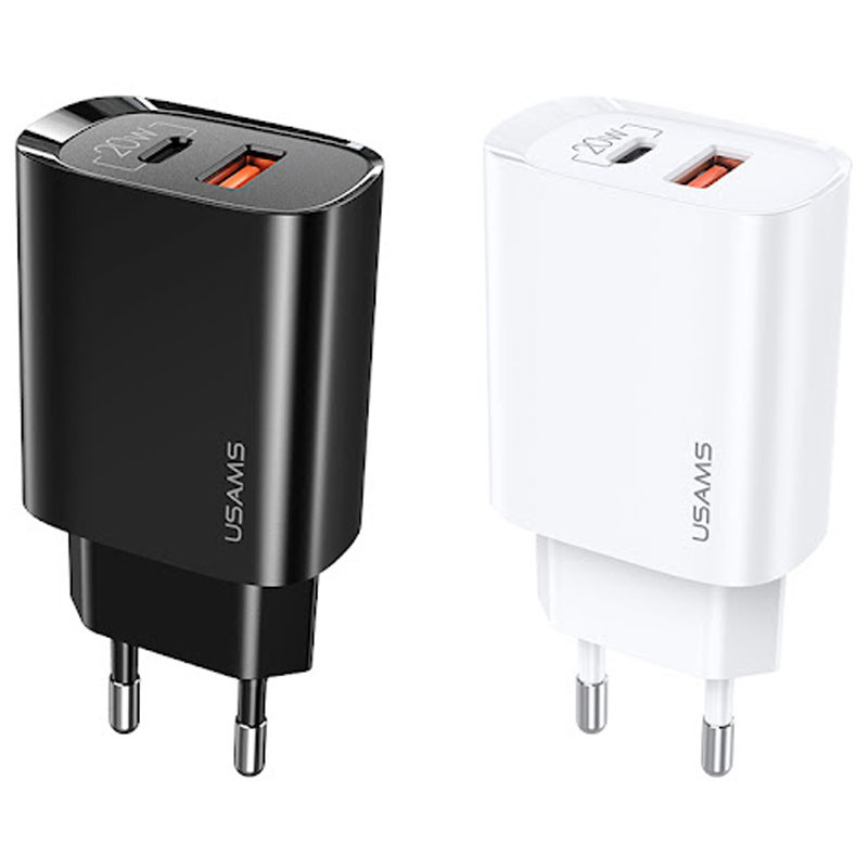 МЗП Usams US-CC121 T35 QC3.0 + PD3.0 20W (1USB-A/1C)