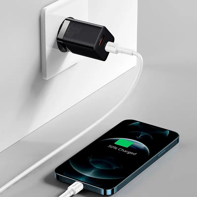 Купити МЗП Baseus Super Si Pro Quick Charger PD30W+QC3.0 (1USB-A/1C) (CCSUPP-E)