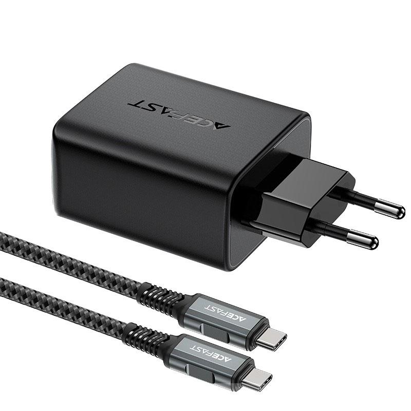 Купити МЗП Acefast A17 PD65W GaN (1USB-A/1C/1HDMI) + кабель Type-C to Type-C