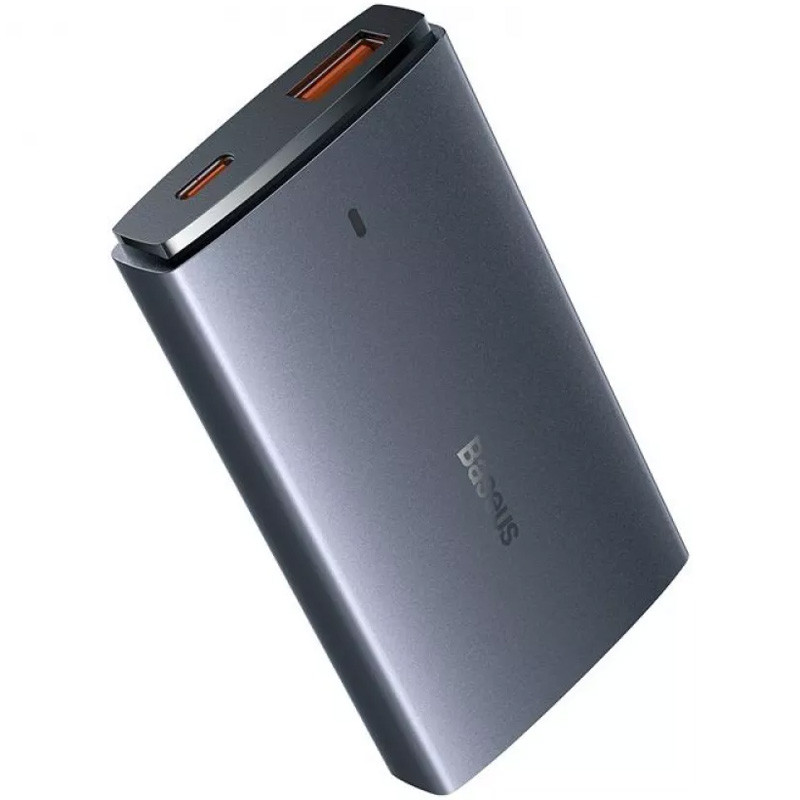 Купити МЗП Baseus GaN5 Pro Ultra-Slim PD65W+QC3.0 (1USB-A/1C) + кабель Type-C to Type-C (CCGP15011)