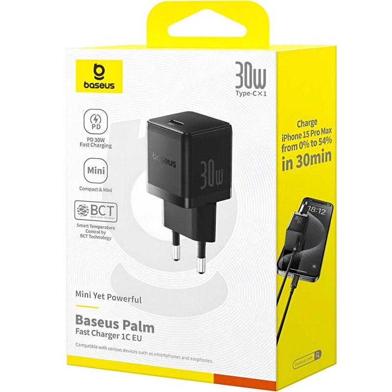 Купити МЗП Baseus Palm Fast Charger PD30W (1USB-C) (P10111605113-00)