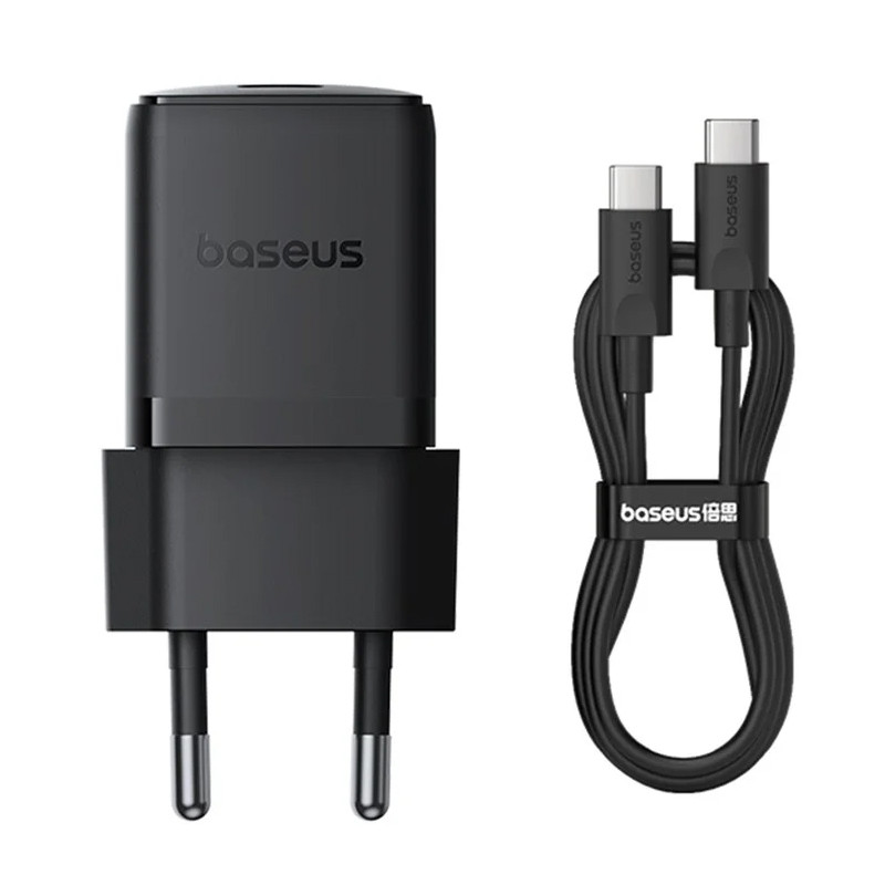 Купити МЗП Baseus Palm Fast Charger 30W (1USB-C) + кабель Type-C to Type-C (P10111605113-01)