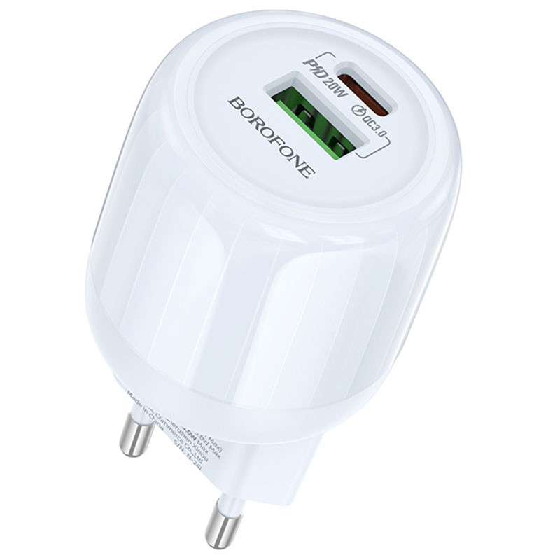 Купити МЗП Borofone BA93A Lustrous PD20W+QC3.0 (1USB-A/1C)