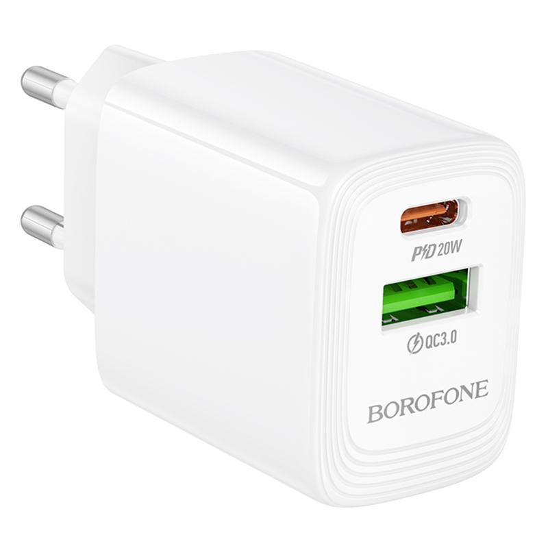 Купити МЗП Borofone BN27 Fuente PD20W+QC3.0 (1USB-A/1C)