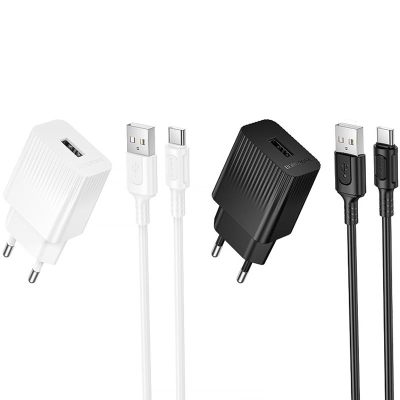 Купити МЗП Borofone BAS71A Source 10.5W (1USB-A) + кабель USB to Type-C