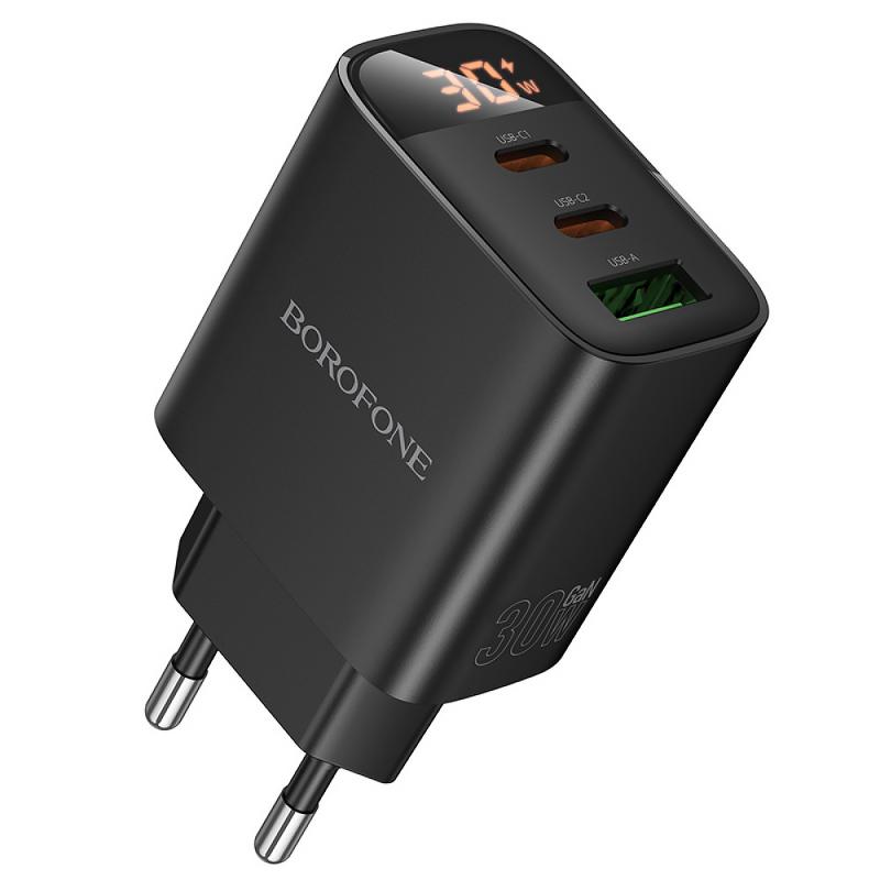 Купити МЗП Borofone BA98A Ilustre with digital display PD30W (1USB-A/2C)