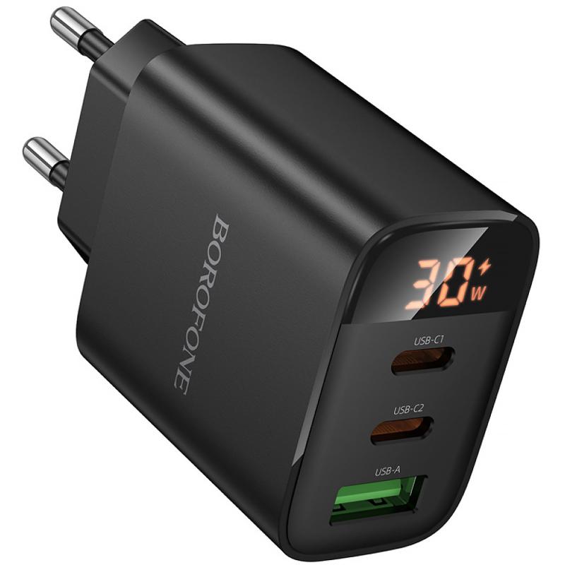 Купити МЗП Borofone BA98A Ilustre with digital display PD30W (1USB-A/2C)
