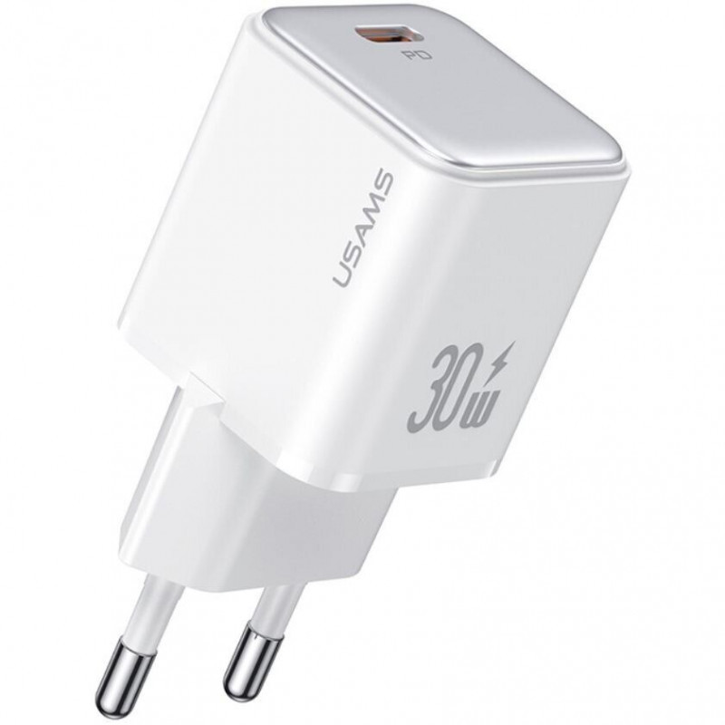 Купити МЗП Usams US-CC186 PD30W (1USB-C) + кабель Type-C to Lightning