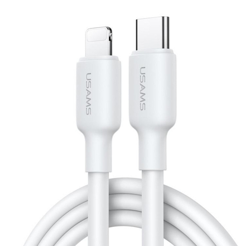 Купити МЗП Usams US-CC186 PD30W (1USB-C) + кабель Type-C to Lightning