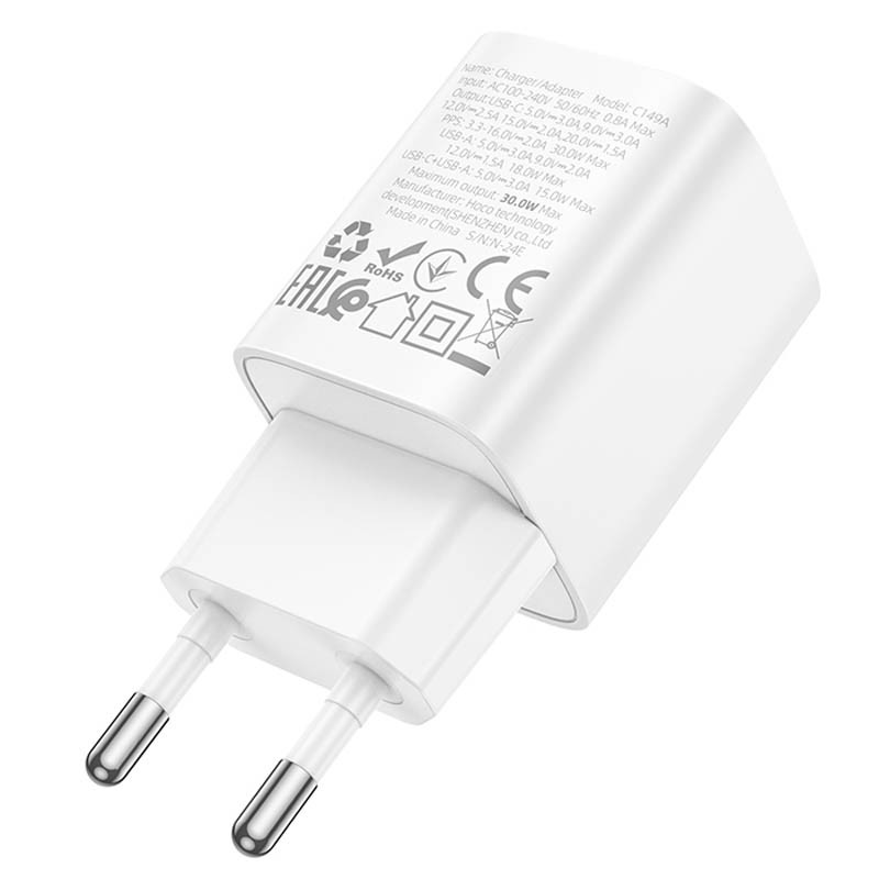 Купити МЗП Hoco C149A Charm PD30W+QC3.0 (1USB-A/1C)