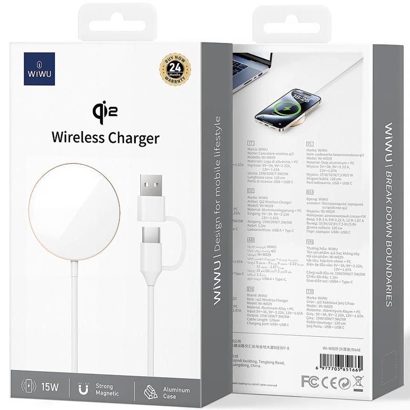 Купити БЗП WIWU Wi-W029 MagCircle Qi2 15W