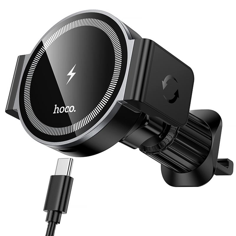 Купити Автотримач з БЗП Hoco HW35 Power 15W (air outlet)