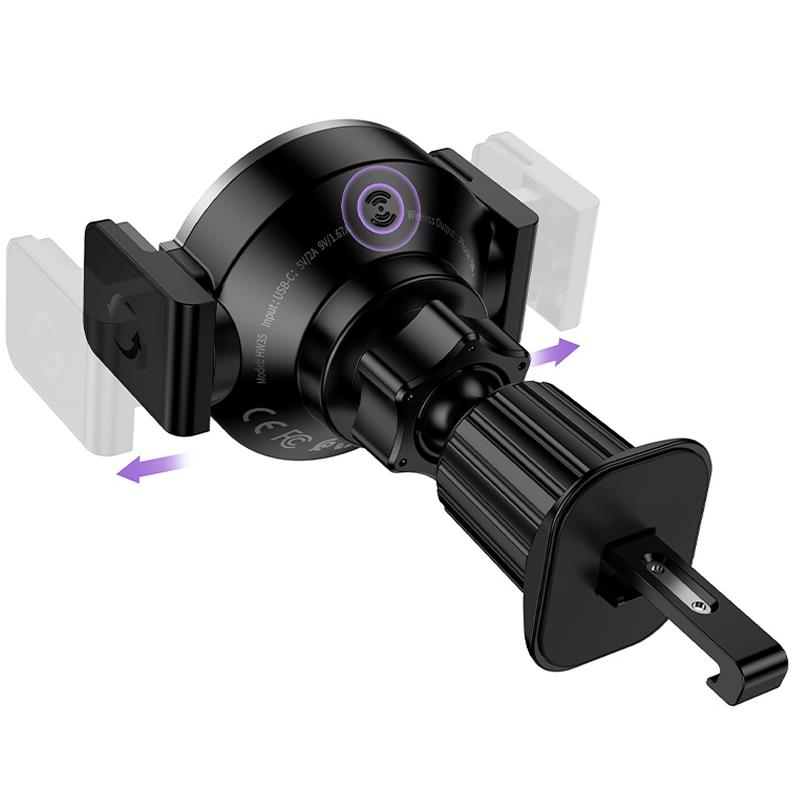 Купити Автотримач з БЗП Hoco HW35 Power 15W (air outlet)