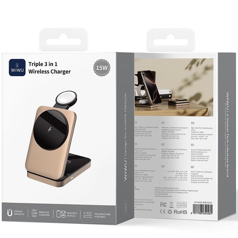 Купити БЗП WIWU W038 Triple 3in1 15W