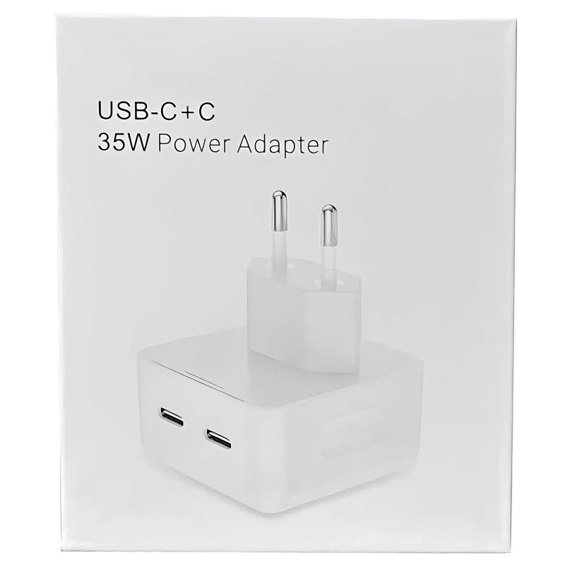 Купити МЗП 35W Dual Mini Power Adapter for Apple (2USB-C) (AA) (box)