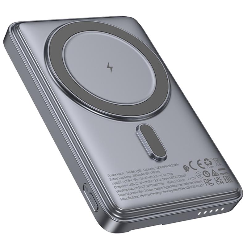 Купити Портативний ЗП Power Bank Hoco Q46 Title PD20W з БЗП+card holder 5000 mAh