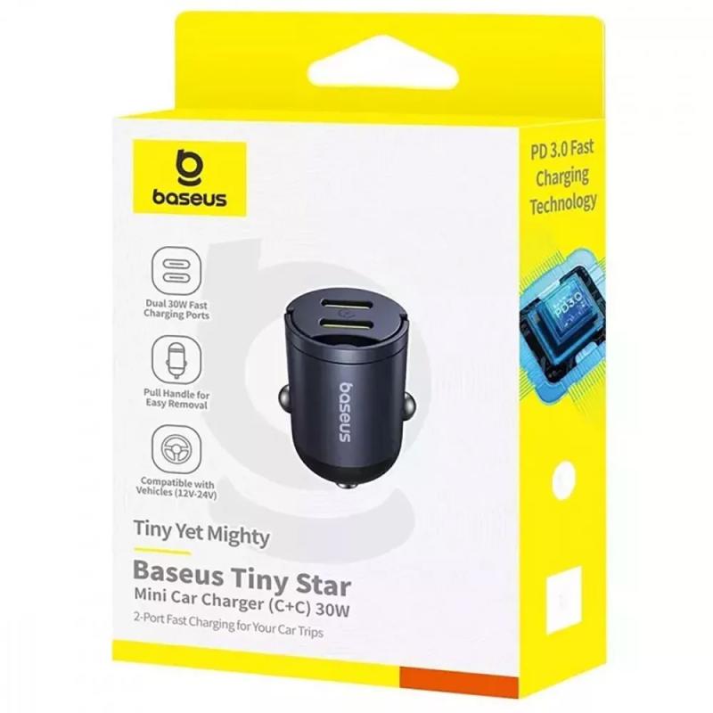 Купити АЗП Baseus Tiny Star Mini 30W (2USB-C) (C00035001121)