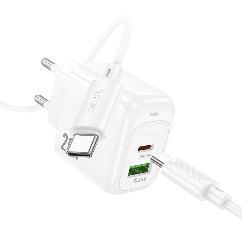 Купити МЗП Hoco CS54A Surplus PD20W+QC3.0 (1USB-A/1C) + кабель Type-C to Type-C