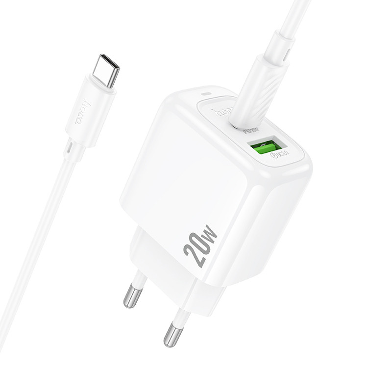 Купити МЗП Hoco CS54A Surplus PD20W+QC3.0 (1USB-A/1C) + кабель Type-C to Type-C