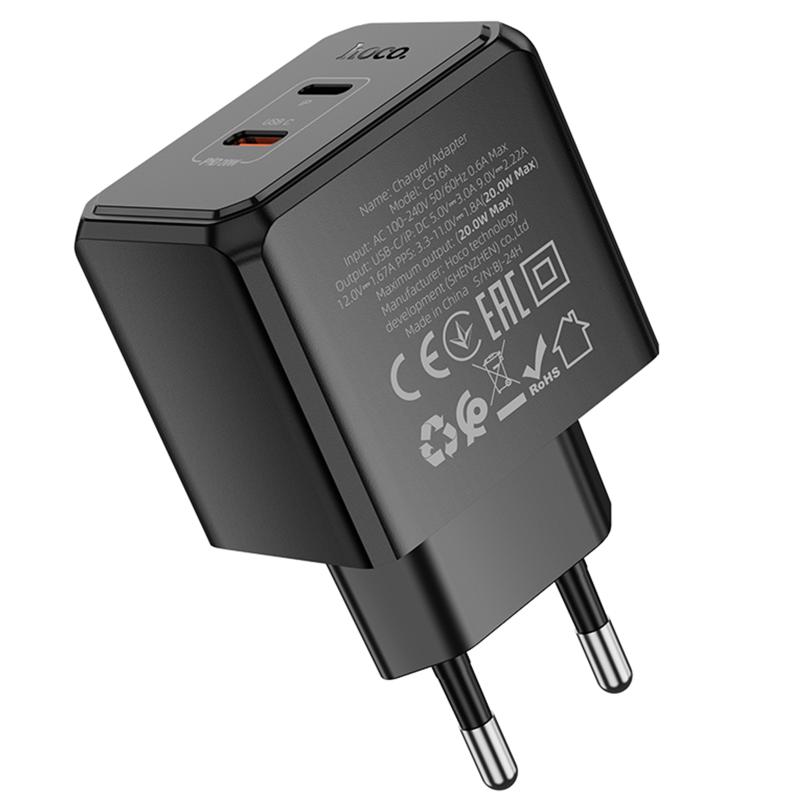 Купити МЗП Hoco CS16A Wish PD20W (1USB-C/1L)