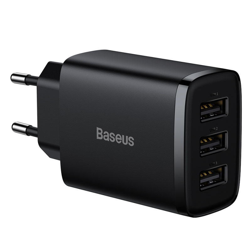 Купити МЗП Baseus Compact 17W (3USB-A) (CCXJ02)