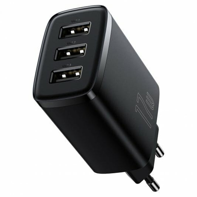 Купити МЗП Baseus Compact 17W (3USB-A) (CCXJ02)