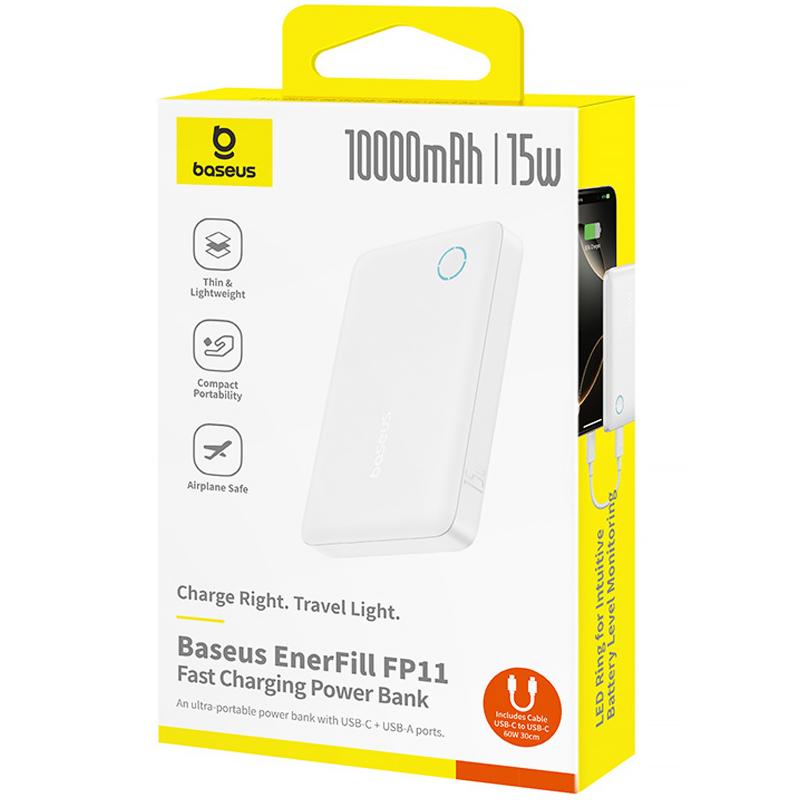 Купити Портативний ЗП Power Bank Baseus EnerFill FP11 15W 10000 mAh (P1008210C213)