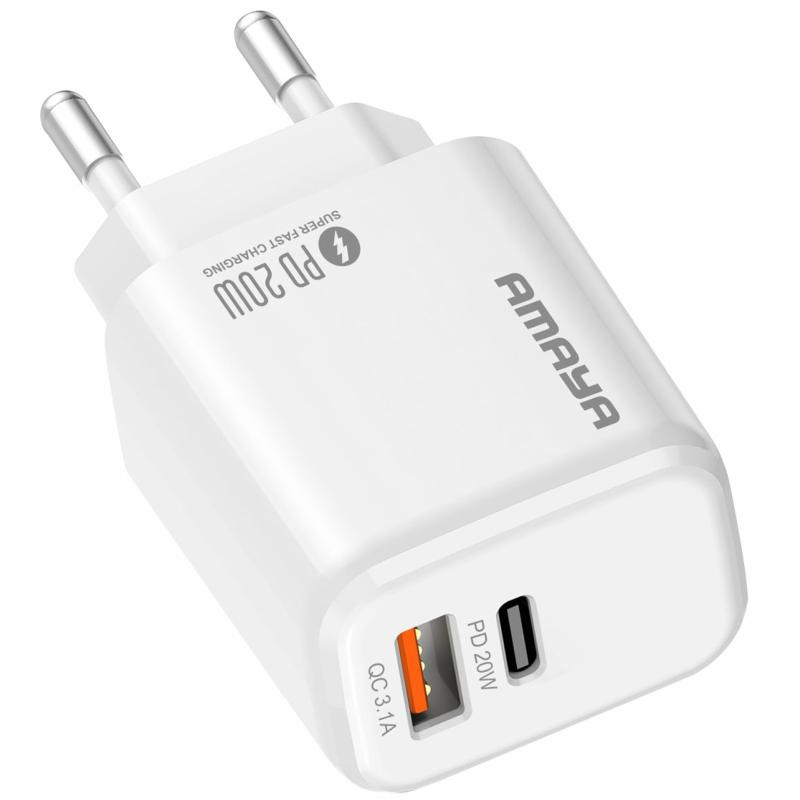 Купити МЗП Amaya E43D PD20W (1USB-A/1C)