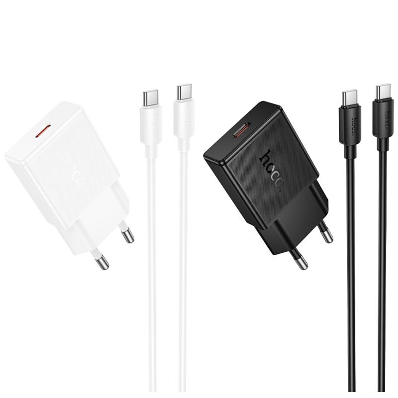 Купити МЗП Hoco N72 Speed ultra-thin PD20W (1USB-C) + кабель Type-C to Type-C