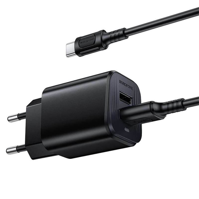 Купити МЗП Borofone BAS81A Star 10.5W (2USB-A) + кабель USB to Type-C