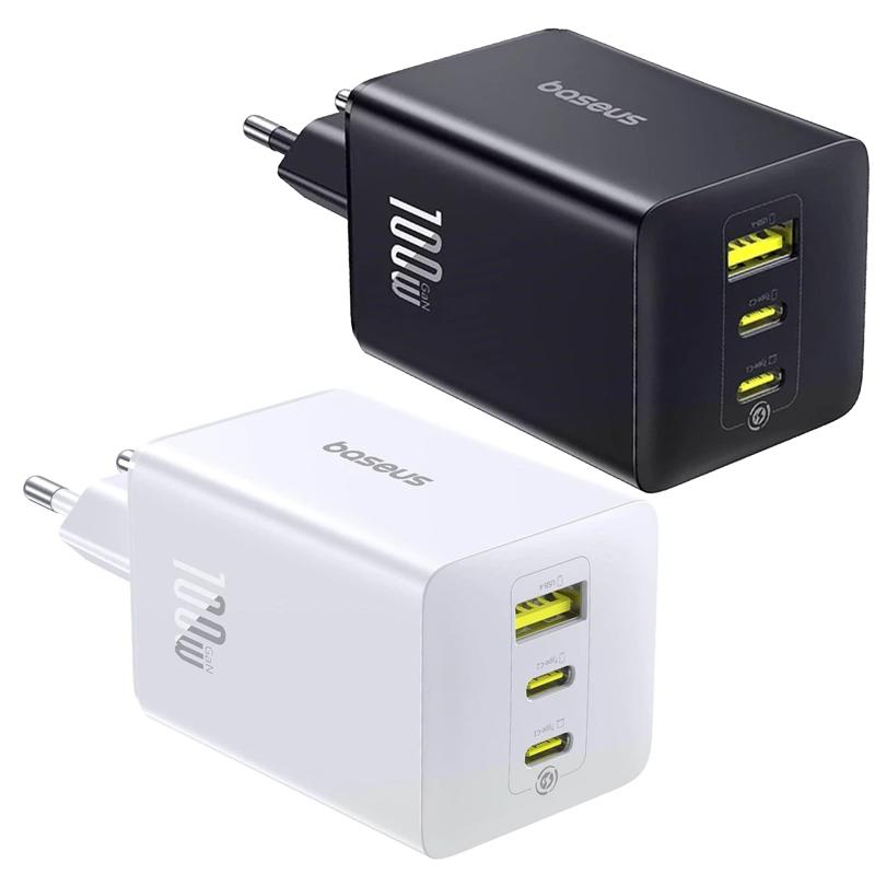 Купити МЗП Baseus EnerFill FE11 Fast Charger PD100W+QC3.0 (1USB-A/2C) (P101821)