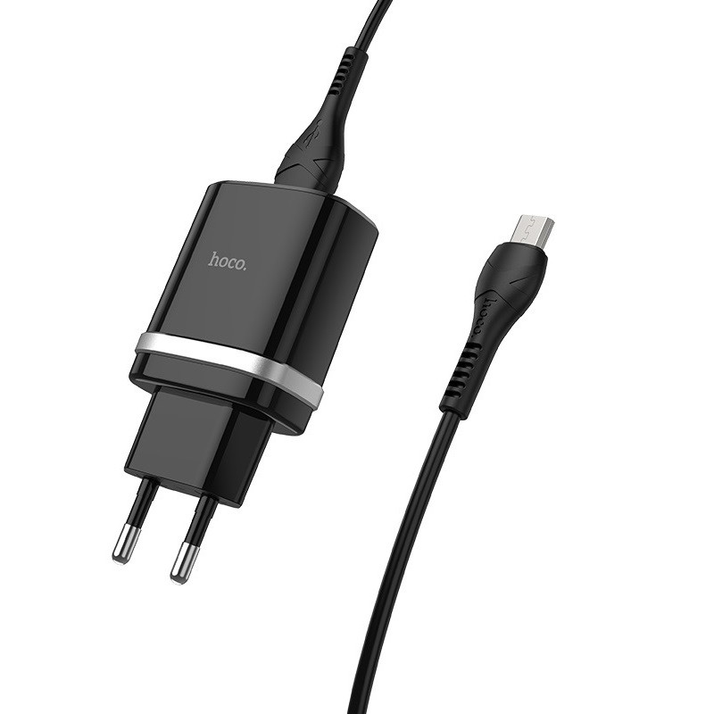 Купити МЗП Hoco C12Q Smart QC3.0 18W (1USB-A) + кабель USB to MicroUSB