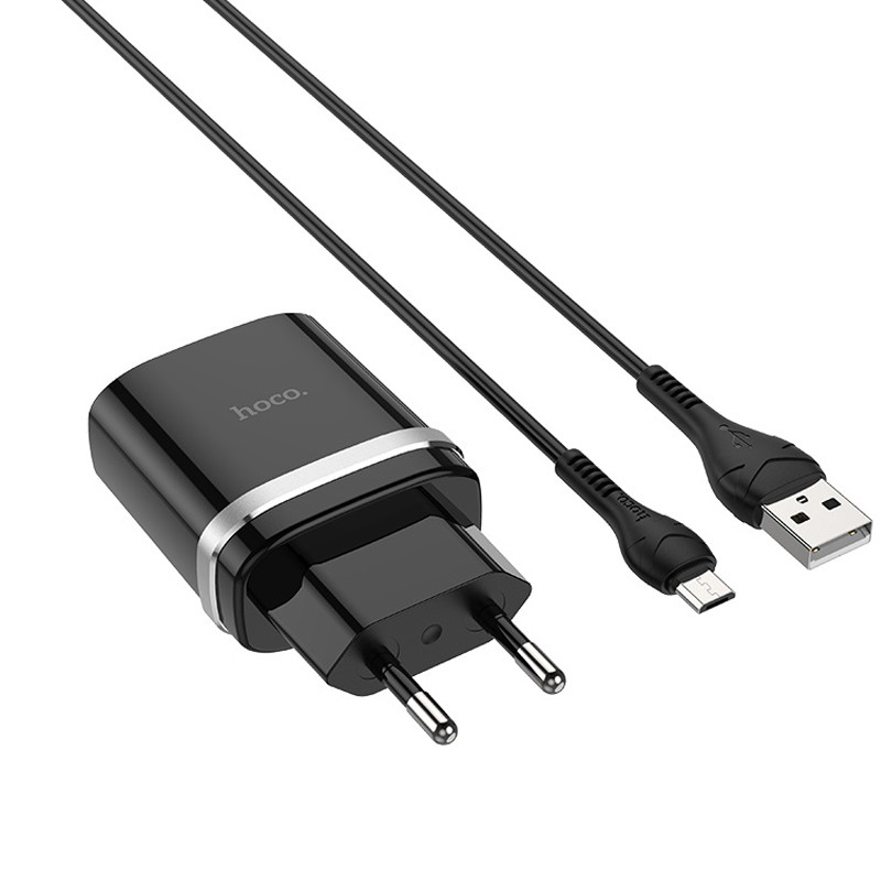Купити МЗП Hoco C12Q Smart QC3.0 18W (1USB-A) + кабель USB to MicroUSB