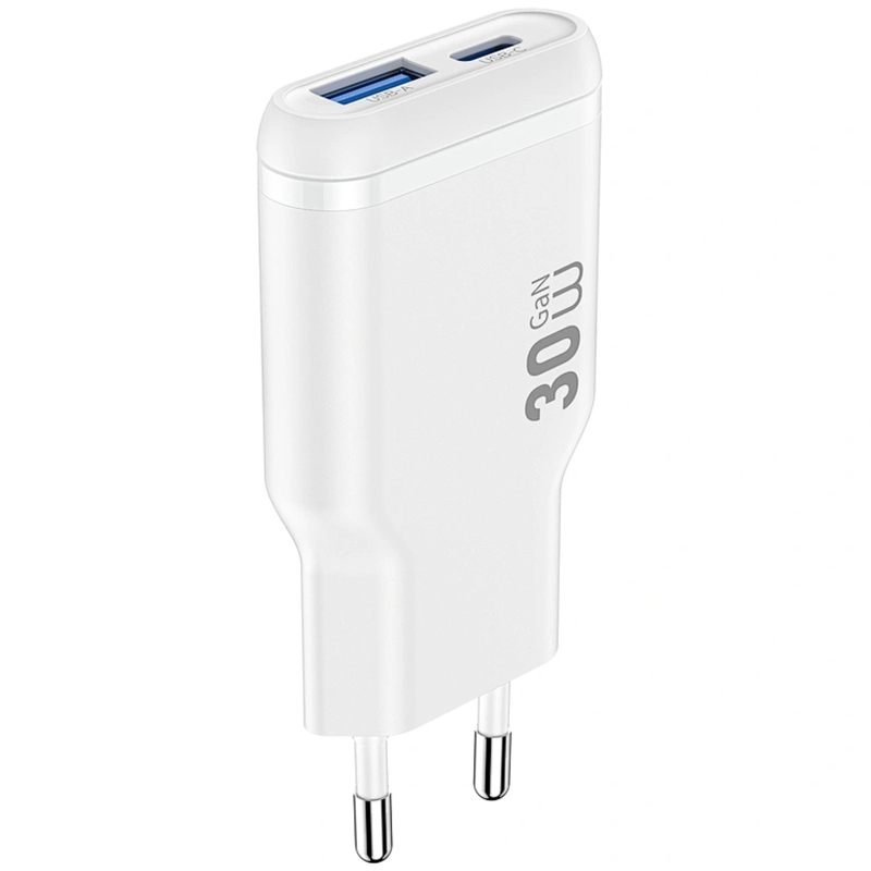 МЗП WIWU G033 Essen PD30W+QC3.0 GaN (1USB-A/1C)