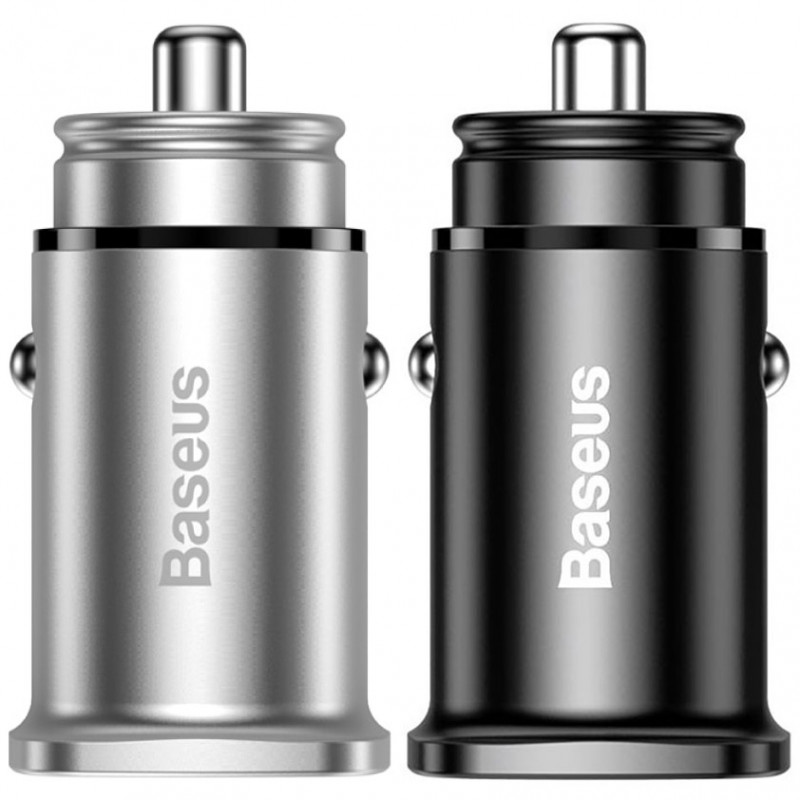 Купити АЗП Baseus Square Metal PD 3.0 QC 4.0+ 30W USB + Type-C (CCALL-AS)