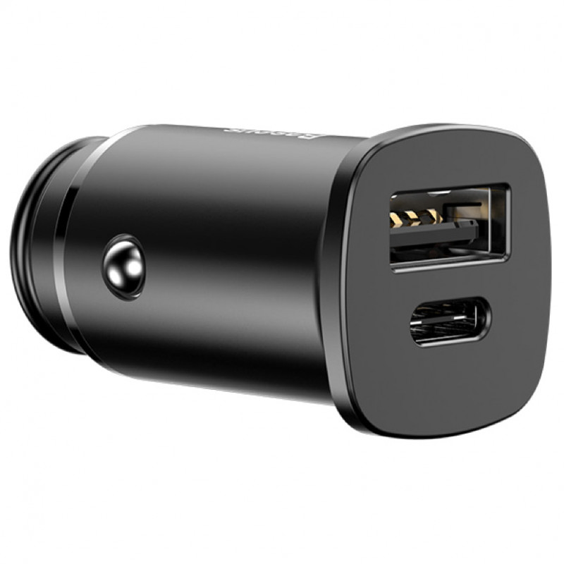 Купити АЗП Baseus Square Metal PD 3.0 QC 4.0+ 30W USB + Type-C (CCALL-AS)