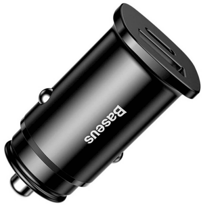 Купити АЗП Baseus Square Metal PD 3.0 QC 4.0+ 30W USB + Type-C (CCALL-AS)