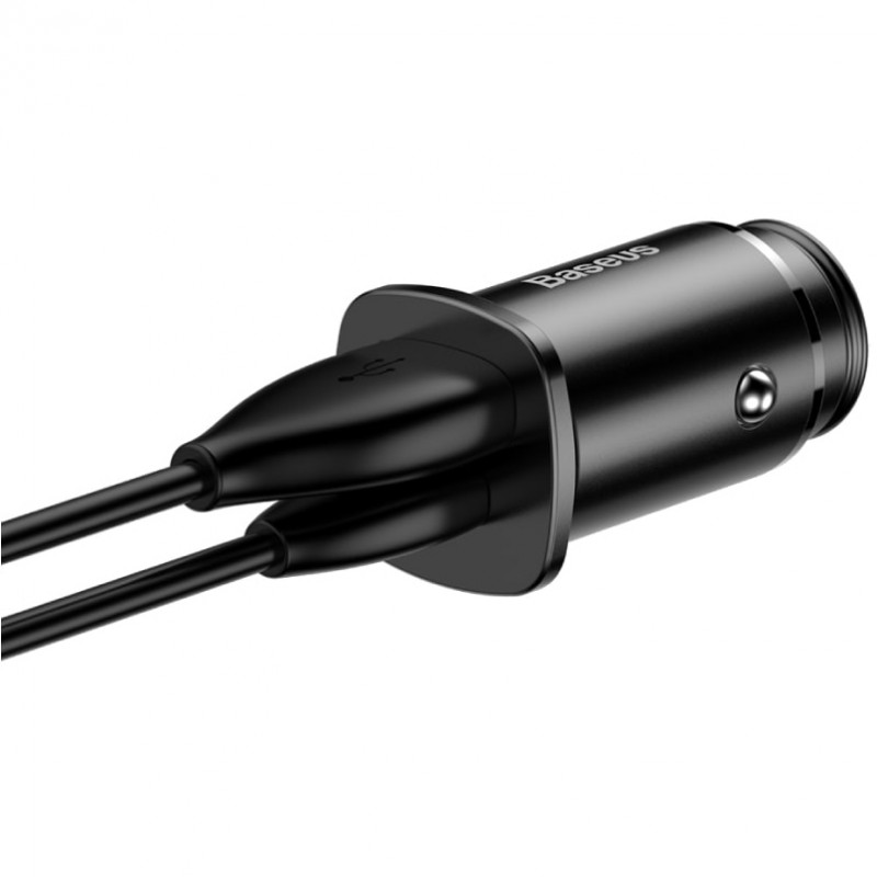 Купити АЗП Baseus Square Metal PD 3.0 QC 4.0+ 30W USB + Type-C (CCALL-AS)