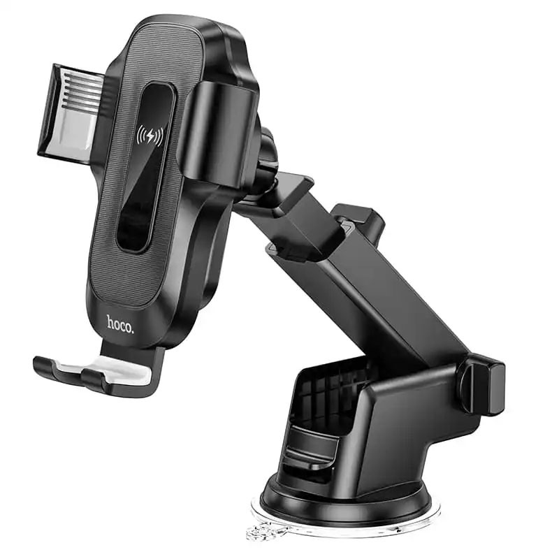 Купити Автотримач з БЗП Hoco HW3 Wise 15W (center console)