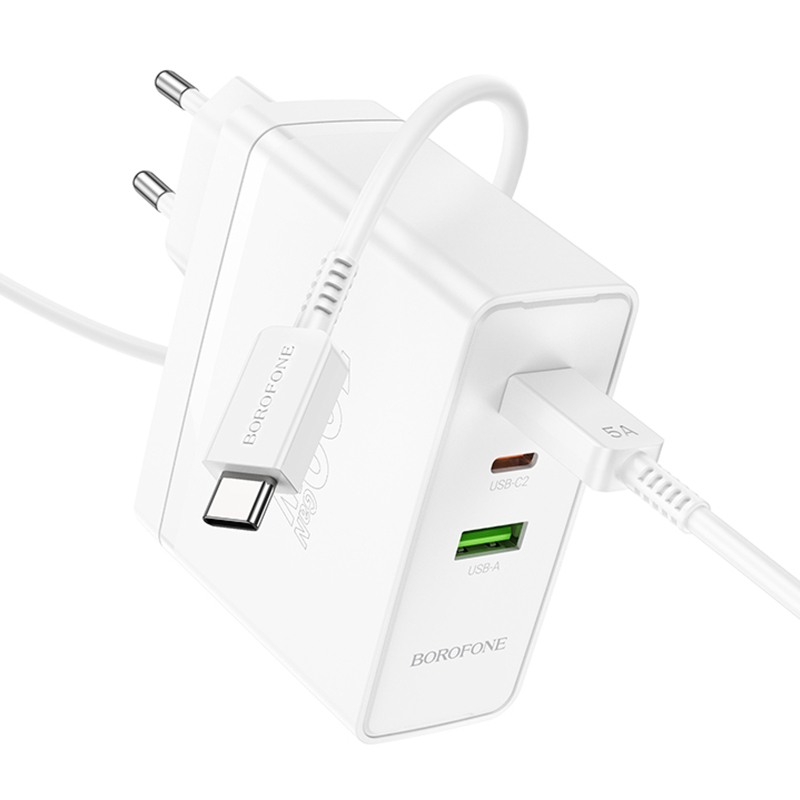 Купити МЗП Borofone BN11 Imperial PD100W+QC3.0 (1USB-A/2C) + кабель Type-C to Type-C